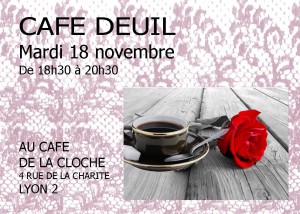 Affichette Café deuil Lyon