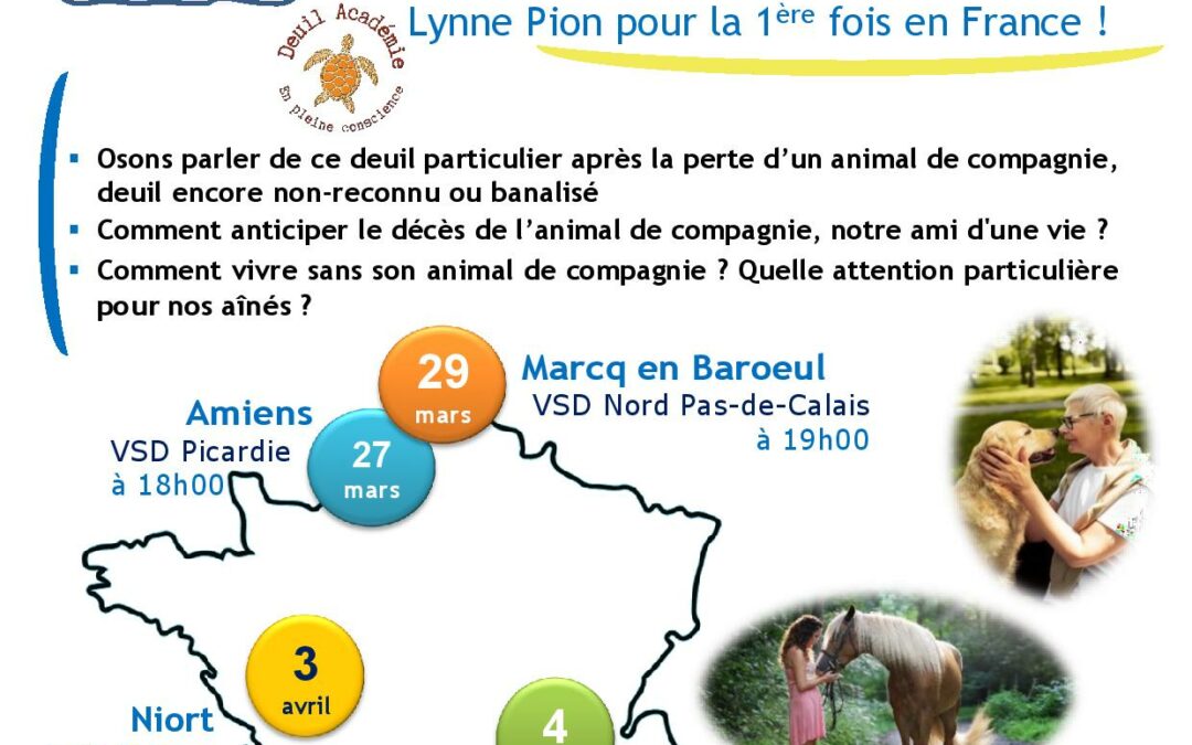 FRANCE : conférences Deuil Animalier avec Lynne Pion