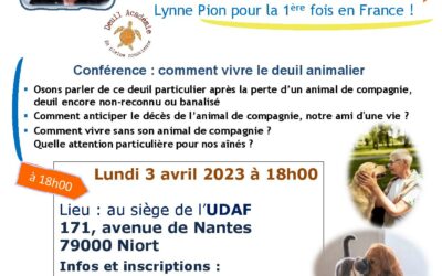 NIORT: Conférence Deuil animalier avec Lynne Pion
